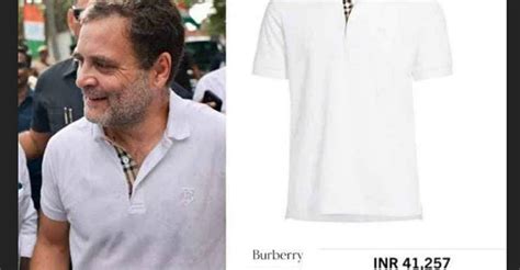 rahul gandhi burberry tshirt|rahul gandhi in kurta.